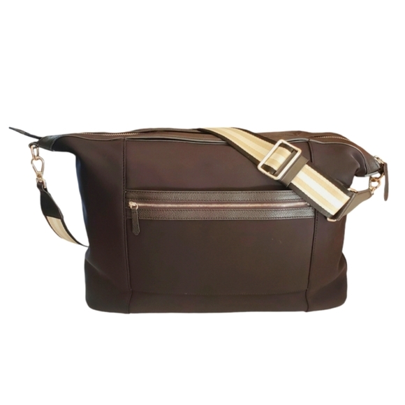Cole Haan Other - COLE HAAN Large Grandseries Black Neoprene Weekender Shoulder Bag/Tote/Duffle